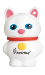 

USB флешка Smartbuy Котенок 16Gb White (SB16GBCatW) USB 2.0 / 15 Мб/с / 5 Мб/с