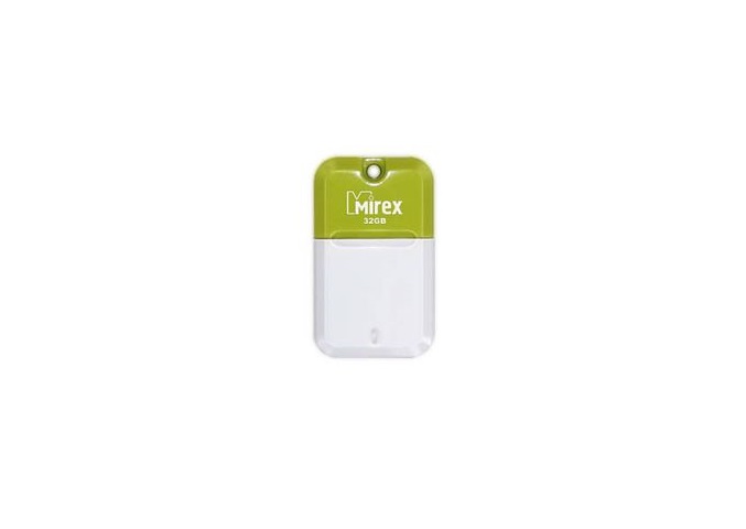 

USB флешка Mirex Arton 32Gb White-green (13600-FMUAGR32) USB 2.0 / 23 Мб/с / 10 Мб/с
