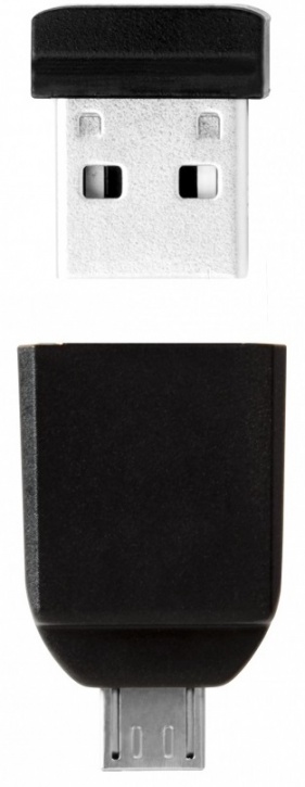 

USB флешка Verbatim Nano OTG 64Gb Black (49329) USB 2.0/microUSB / 10 Мб/с / 3 Мб/с