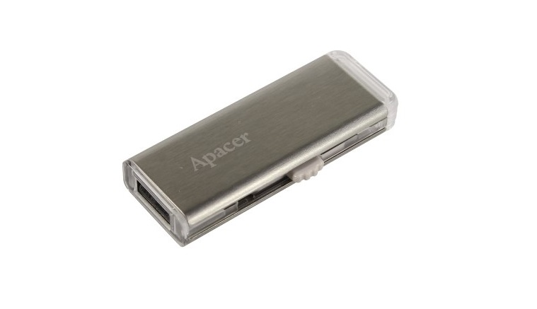 

USB флешка Apacer AH33A 64Gb Silver (AP64GAH33AS-1) USB 2.0 / 15 Мб/с / 5 Мб/с