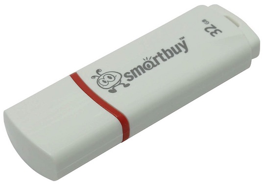 

Внешний накопитель 32Gb USB Drive <USB2.0> Smartbuy Crown White (SB32GBCRW-W)