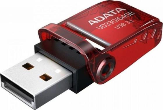 

USB флешка ADATA UD330 64Gb Red (AUD330-64G-RRD) USB 3.1