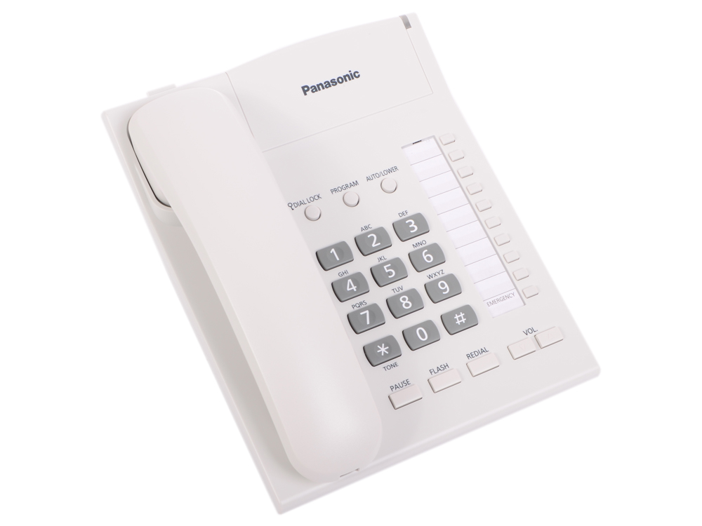 Телефон Panasonic KX-TS2382RUW Спикер, память 20