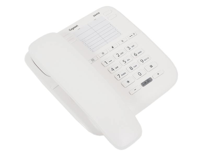 

Телефон Gigaset DA410 White (проводной)
