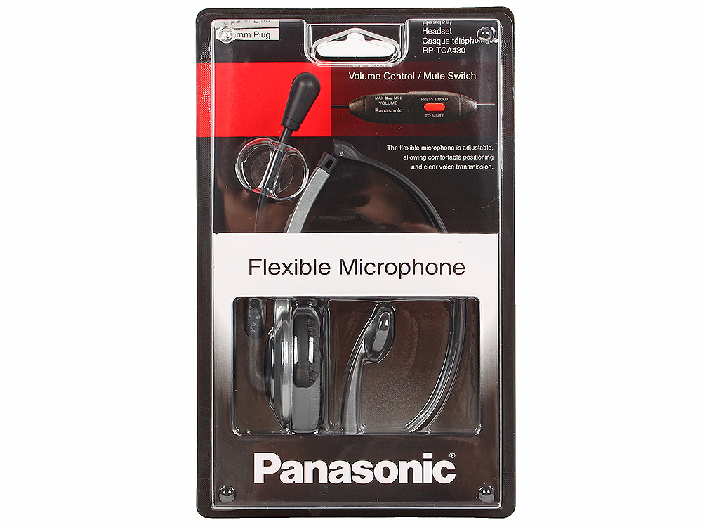 

Гарнитура для проводных и DECT телефонов Panasonic RP-TCA430E-S Silver
