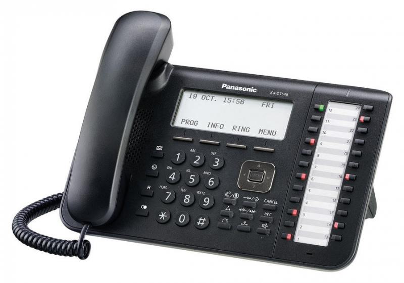 Телефон Panasonic KX-DT546RUB черный