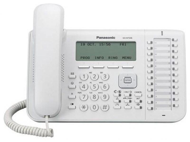 Телефон IP Panasonic KX-NT546RU белый
