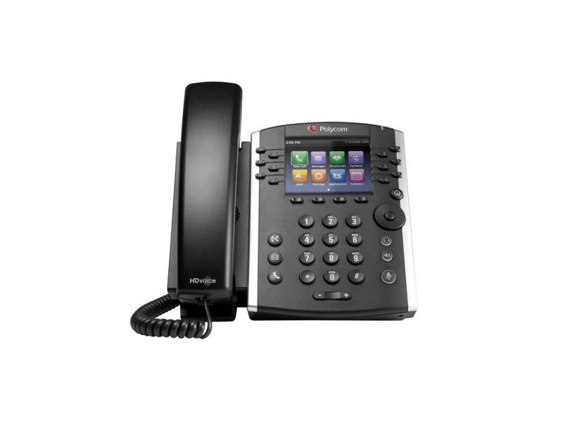 

Телефон IP Polycom VVX 400 для конференций черный 2200-46157-114