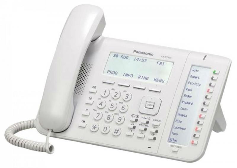 Телефон IP Panasonic KX-NT553RU белый