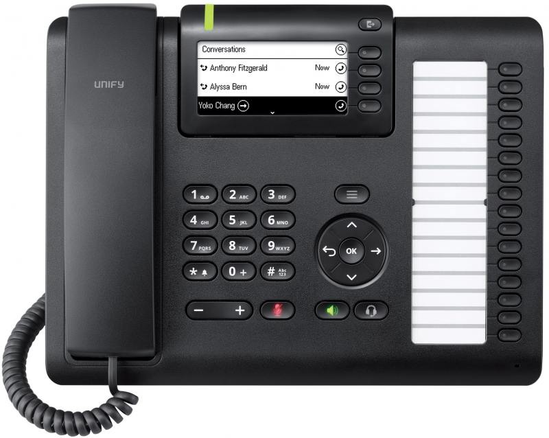 

Телефон IP Siemens Unify OpenScape CP400 черный L30250-F600-C427