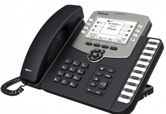 

Телефон IP Akuvox SP-R59P 6 SIP-аккаунта 2x10/100Mbps 2.3" LCD PoE