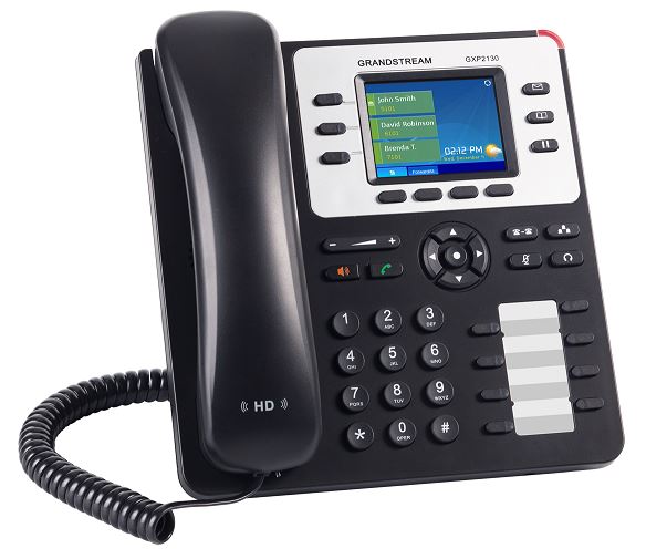 

Телефон IP Grandstream GXP2130V2 3 линий и 3 SIP-аккаунтов 2x10/100/1000Mbps LCD PoE