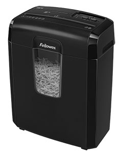 Шредер Fellowes PowerShred 8Cd, DIN P-4, 4х35мм, 8лст., 14лтр.,уничт.: скобы,скр., пл.карты,CD