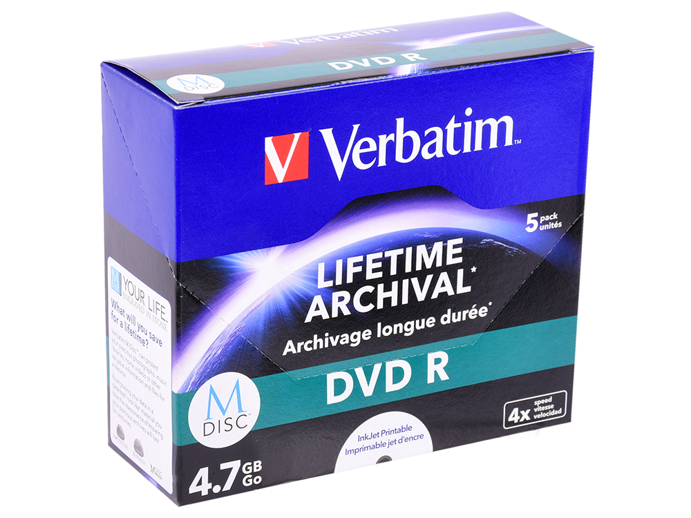 

Диск DVD+R Verbatim 4.7Gb 4x Paper box (5шт) (43821)