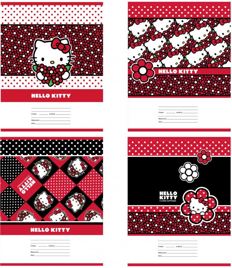 

Тетрадь школьная Action! Hello Kitty 24 листа клетка скрепка HKO-AN-2401/5 в ассортименте HKO-AN-240