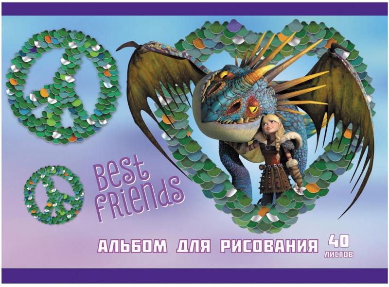 

Альбом для рисования Action! Dragons A4 40 листов DR-AAS-40 в ассортименте DR-AAS-40