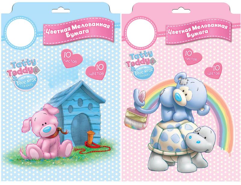

Цветная бумага Action! TATTY TEDDY A4 10 листов BNF-ACCP-10/10 в ассортименте, мелованная