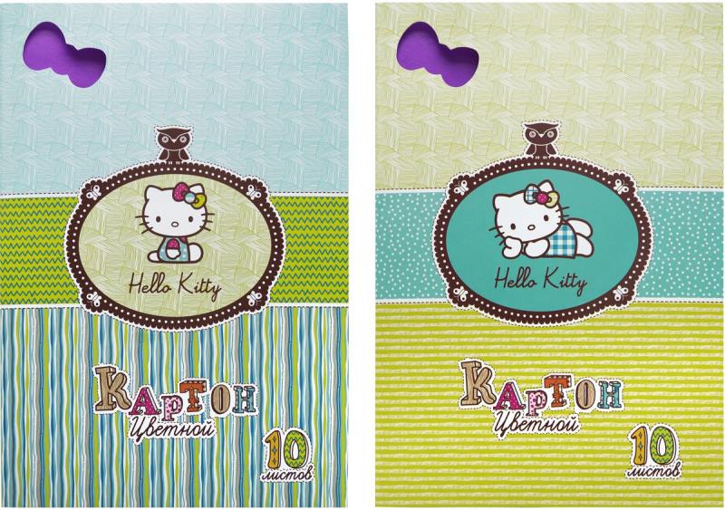 

Набор цветного картона Action! HELLO KITTY A4 10 листов HKO-ACC-10/10-2 в ассортименте