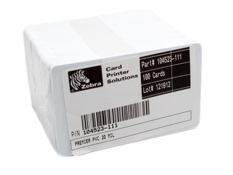 

Карточки пластиковый Zebra 104523-111 30mil 500шт