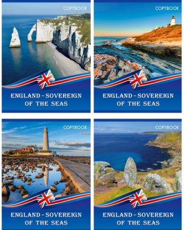 

Тетрадь ученическая Би Джи UNITED KINGDOM, кл., лам., вроспираль, 48 л., ассорти