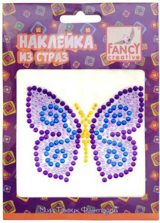 

Наклейка из страз металлик СОВА/БАБОЧКА, 7,5х7 см, полимерная, 2 дизайна ассорти, п/п с е/п