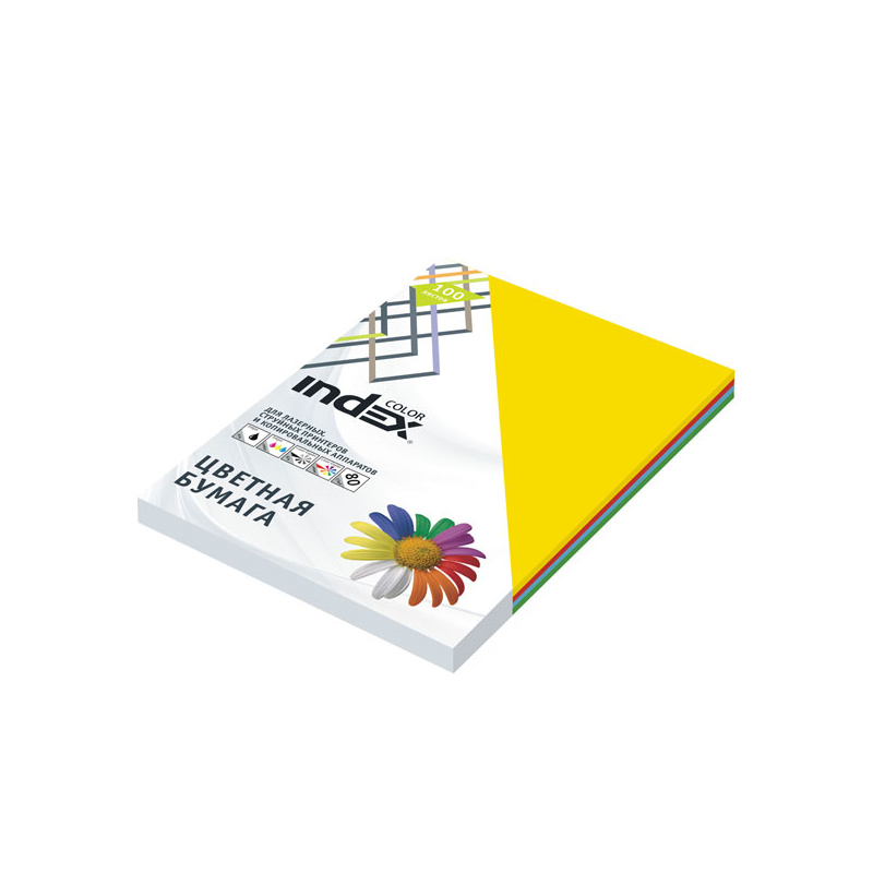 

Цветная бумага Index Color IC48/100 A4 100 листов Цвет - ярко-оранжевый (intensiv)
