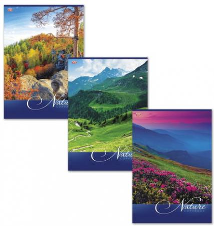 

Тетрадь 80 л., А4, HATBER VK, клетка, обложка мелованный картон, "Nature" ("Природа")