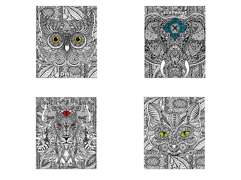 

Тетрадь 48 л., HATBER, клетка, обложка мелованный картон, "DOODLE-ART"