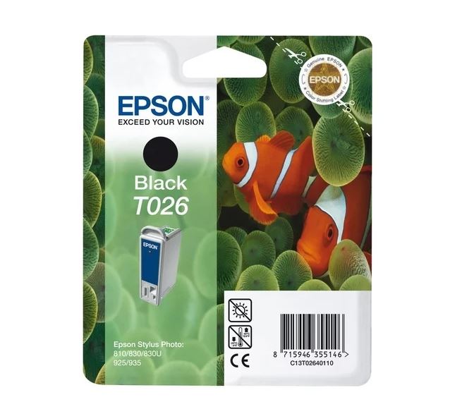 

Картридж Epson C13T02640110 черный (black) 540 стр для Epson Stylus Color 810/830/830U/925/935
