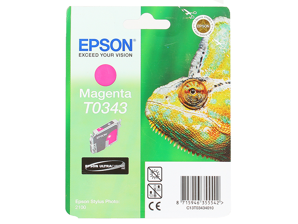 

Картридж Epson Original Т034340 (magenta) /для Stylus Photo 2100/