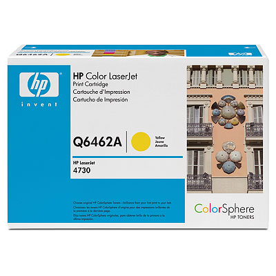 

Картридж HP Q6462A для Color LaserJet 4730 MFP. Желтый. 12000 страниц.