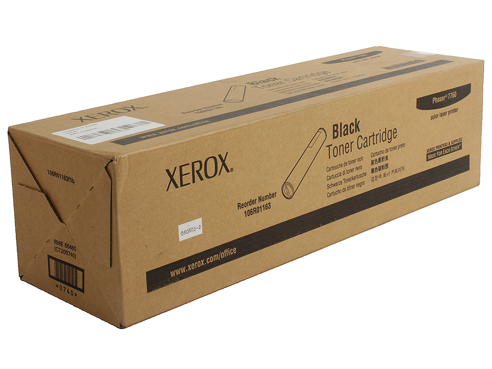 Картридж Xerox 106R01163 для Phaser 7760. Чёрный. 32000 страниц.