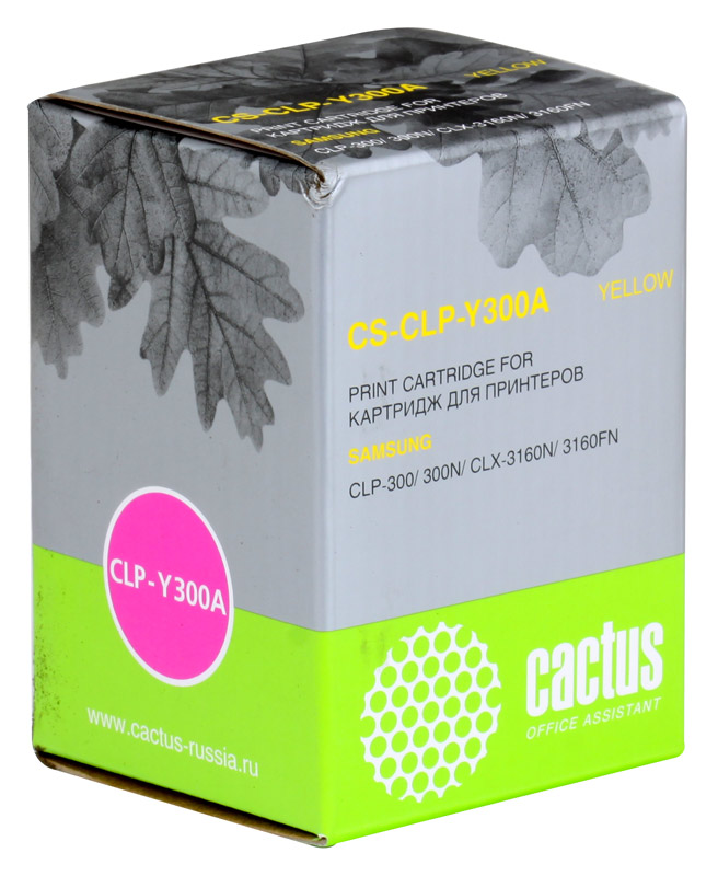 Картридж Cactus CS-CLP-Y300A для принтеров SAMSUNG CLP-300/300N/CLX-3160N/3160FN, желтый, 1000 стр. Картридж Cactus CS-CLP-Y300A для принтеров SAMSUNG CLP-300/300N/CLX-3160N/3160FN, желтый, 1000 стр.