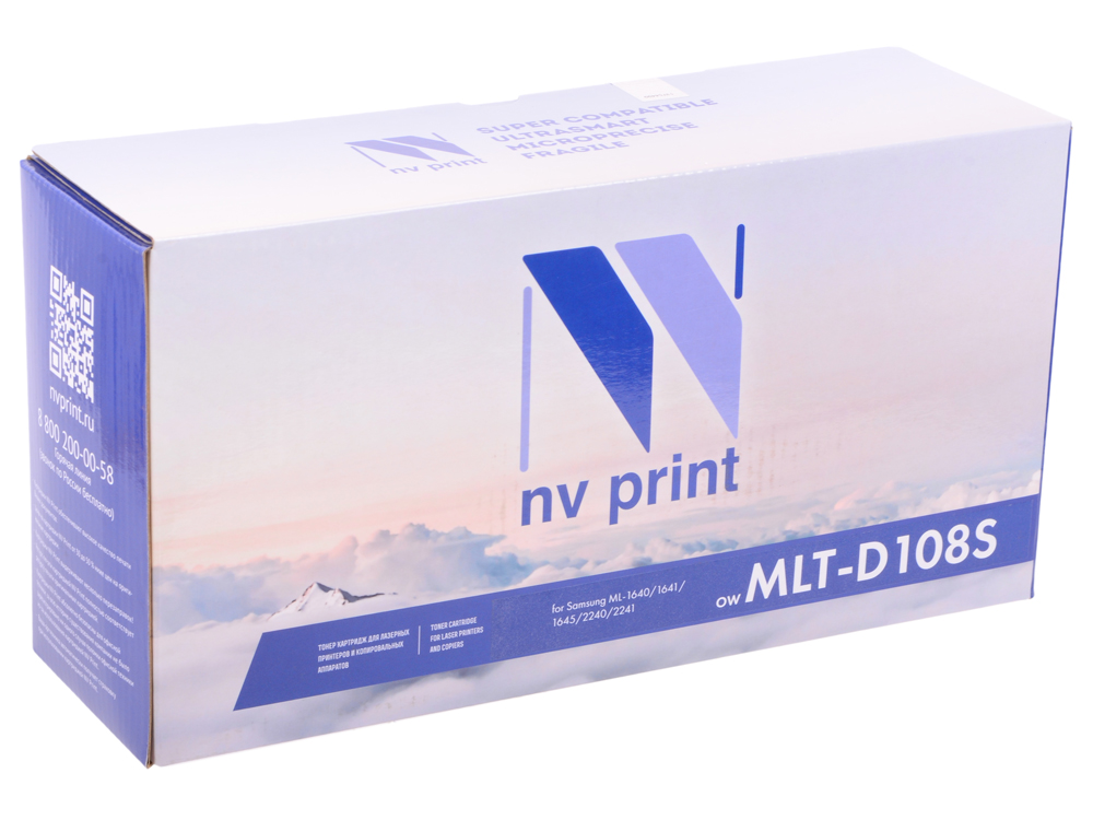 

Картридж NV-Print совместимый MLT-D108S для ML-1640/1641/1645/2240/2241. Чёрный. 1500 страниц.
