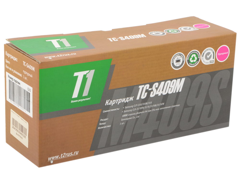 

Картридж T2 TC-S409M T1 Magenta (с чипом)