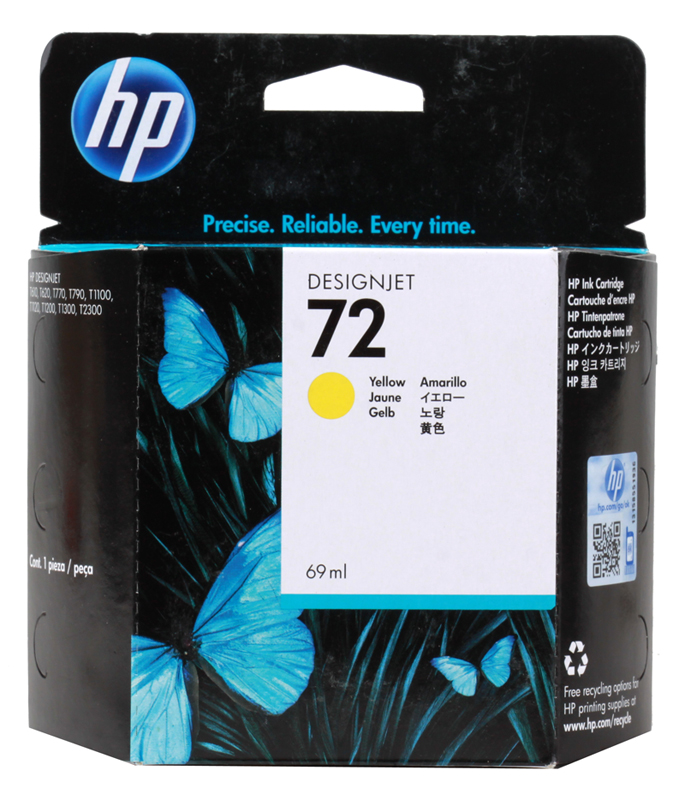 

Картридж HP C9400A (72) Yellow 69 ml