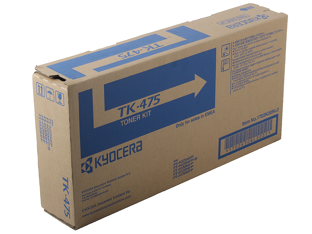 Тонер Kyocera TK-475 черный (black) 15000 стр для Kyocera FS-6025MFP/6525MFP/6030MFP/6530MFP kyocera tk 160 2 500 стр black для fs 1120d dn