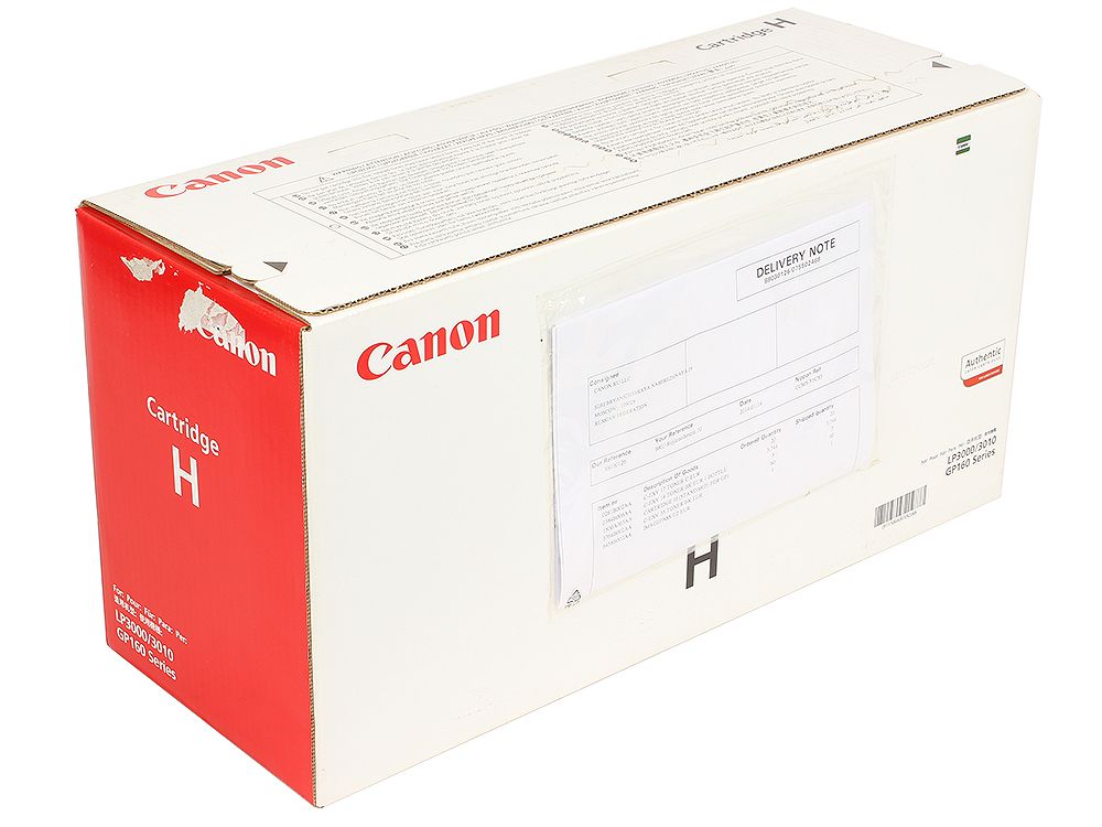 

Тонер-картридж Canon Cartridge H для GP160. Чёрный. 10 000 страниц.