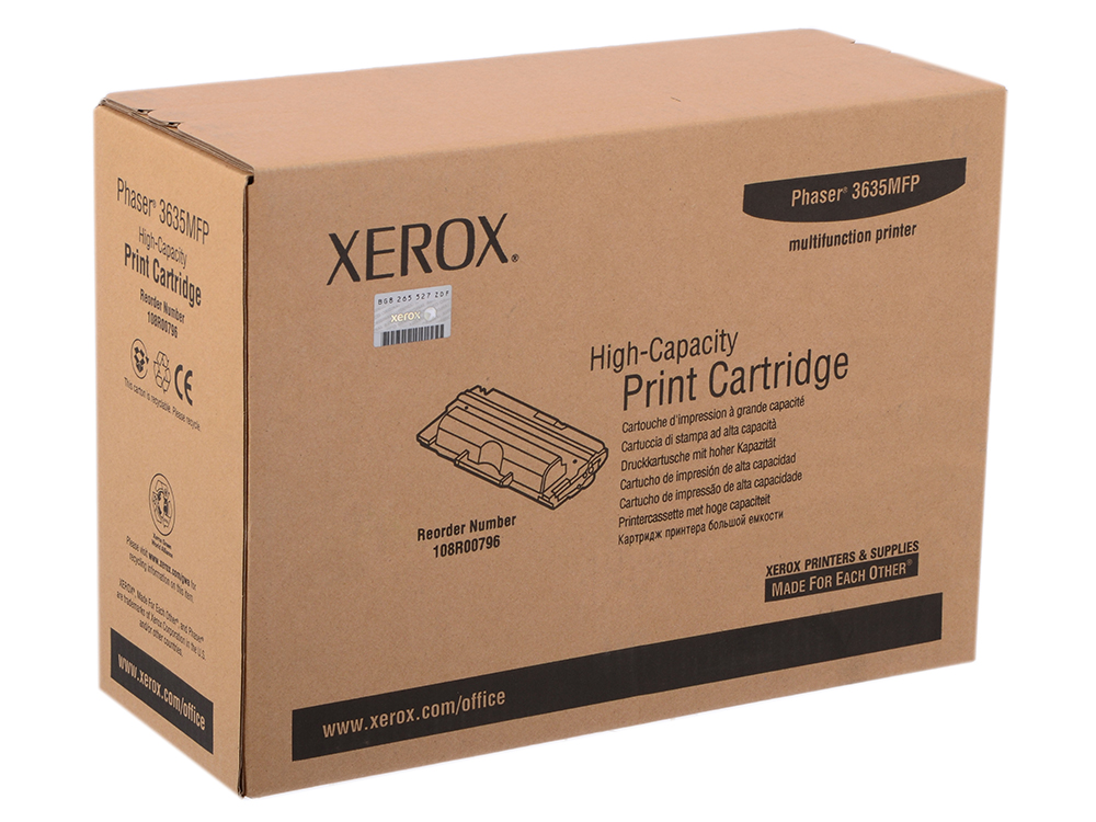 Картридж Xerox 108R00796 для Phaser 3635. Чёрный. 10000 страниц.