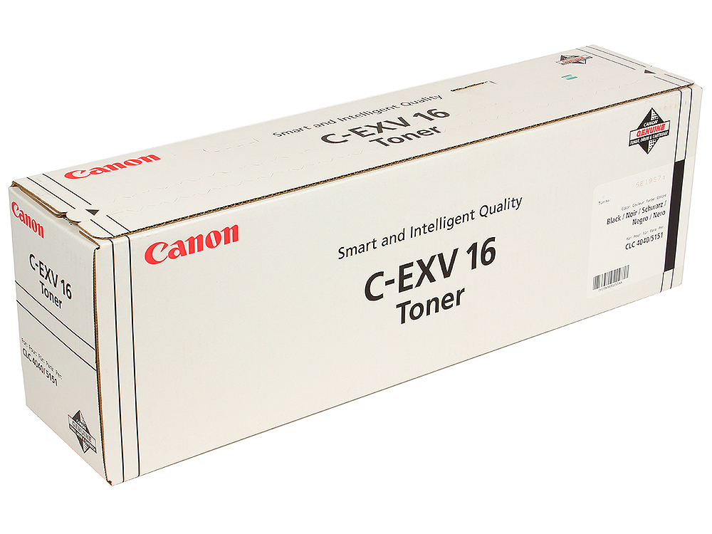 

Тонер-картридж Canon C-EXV16Bk для CLC4040, CLC5151. Чёрный. 30000 страниц.