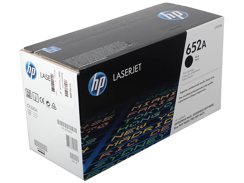 Картридж HP CF320A для LaserJet Enterprise Color MFP M680dn/M651n. Чёрный. 11500 страниц. (652A)