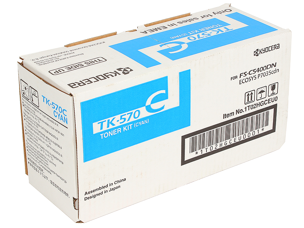 

Тонер Kyocera TK-570C синий (cyan) 12000 стр для Kyocera FS-C5400DN