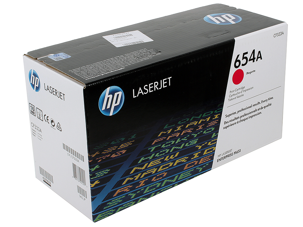 Картридж HP CF333A для LaserJet Enterprise Color MFP M680dn/M651n. Пурпурный. 15000 страниц. (654A)