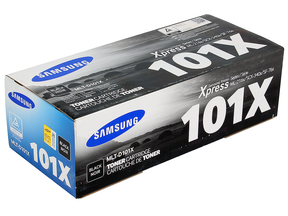 

Картридж Samsung MLT-D101X для для устройств ML-2160/2165/2165W, SF-760P, SCX- 3400/3405/3405W/3400F/3405F/3405FW. Чёрный. 700 страниц.