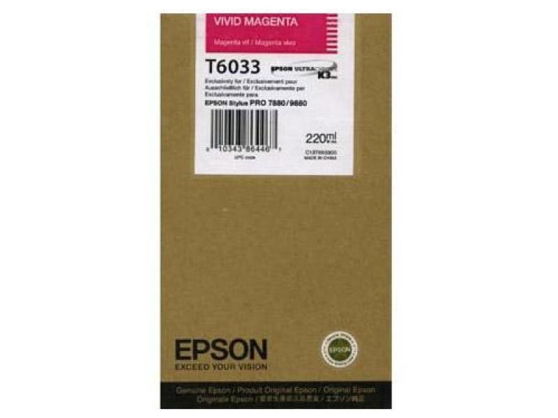 

Картридж Epson Original T603300 для Stylus Pro 7800/9800/7880/9880. Пурпурный.