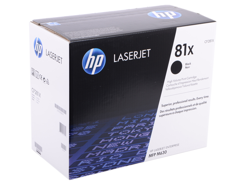 Картридж HP CF281X для LaserJet Enterprise MFP M630 Черный. 25000 страниц. (81X)