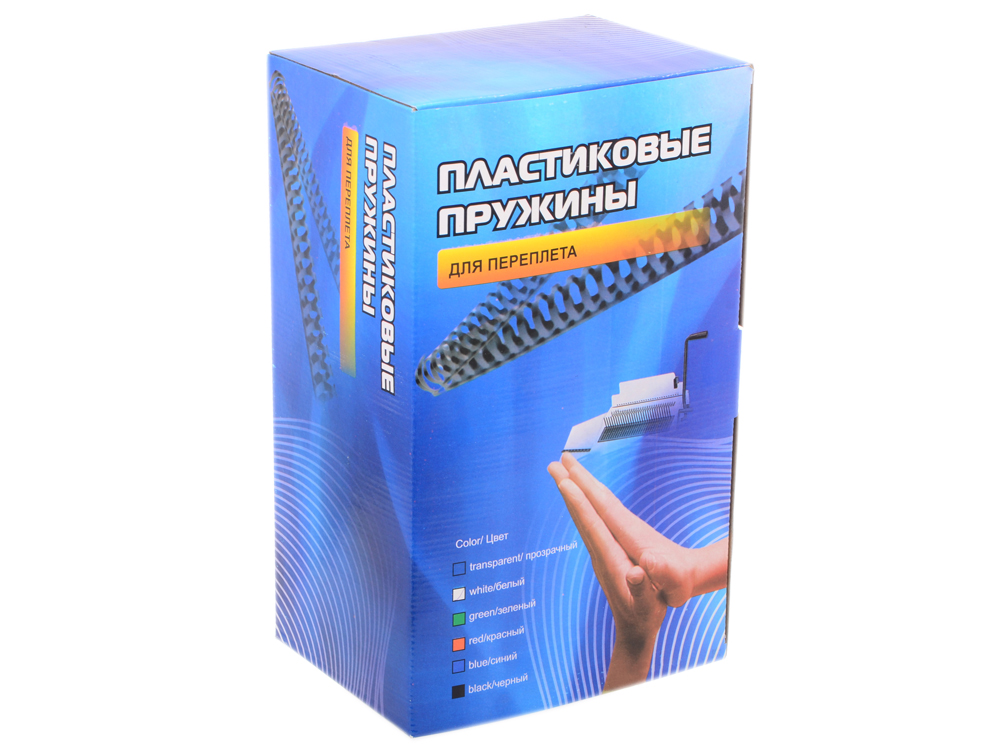 

Пластиковые пружины 19 мм (130-170 листов) белые 100 шт. Office Kit (BP2061)