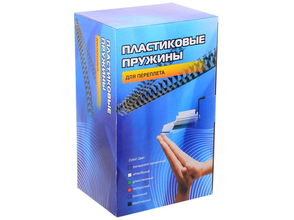 

Пластиковые пружины 19 мм (130-170 листов) черные 100 шт. Office Kit (BP2060)