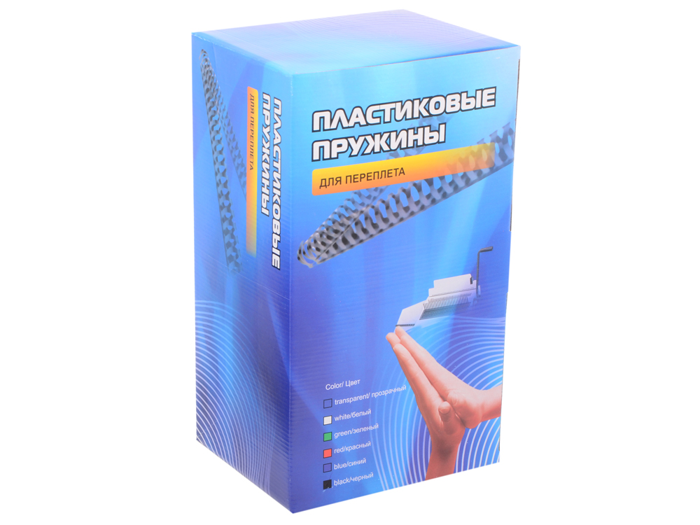 

Пластиковые пружины 38 мм (280-340 листов) черные 50 шт. Office Kit (BP2110)