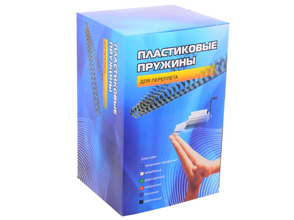 

Пластиковые пружины 51 мм (410-480 листов) белые 50 шт. Office Kit (BP2131)